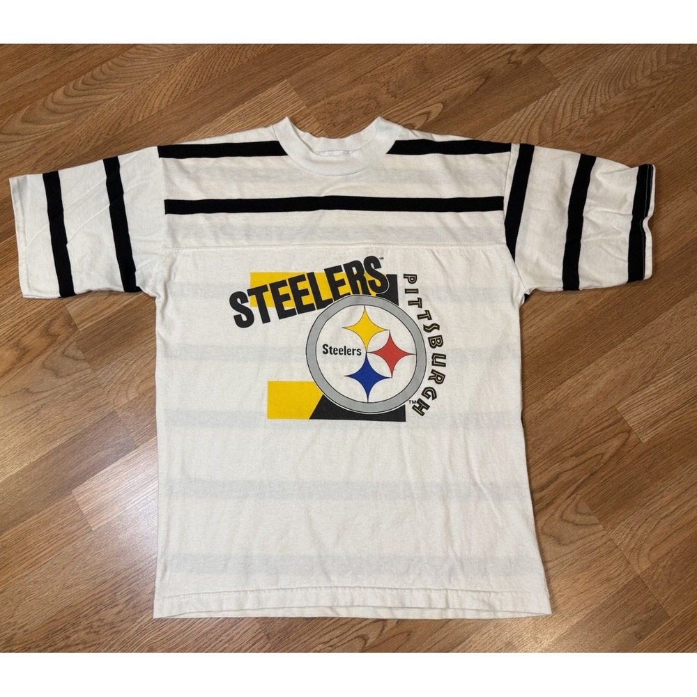 Vintage 90s Pittsburgh Steelers College Concepts T-Shirt Mens LG Made in USA